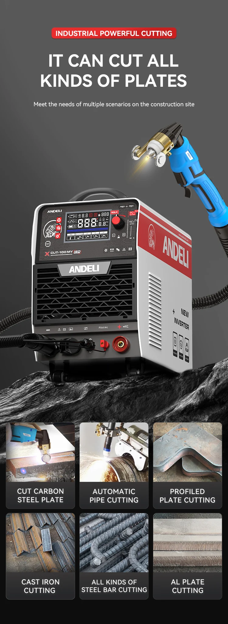 Built-in Compressor, CUT-100, 220V, 380V, 25-30MM - detail 18
