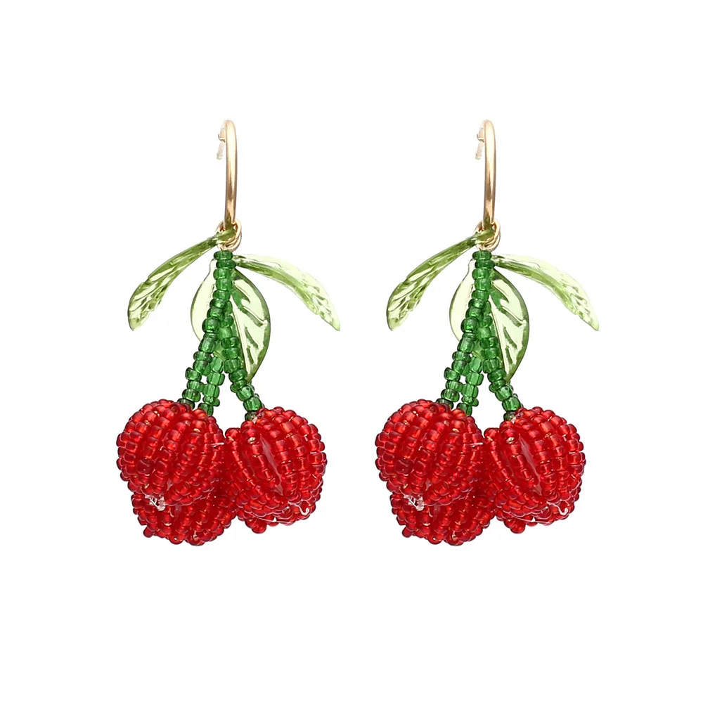 cherry earrings zara