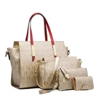 Handbag Hot Sale Four-piece Suit Women Handbag Fashion Big Capacity Tote Bag Custom Logo Shoulder Bag