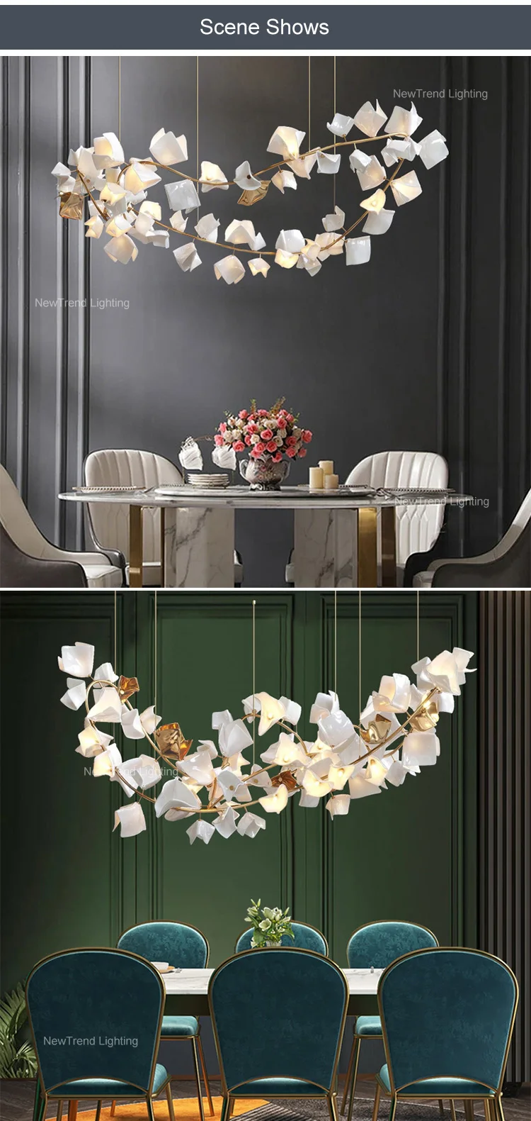 cpl 246 modern style home villa decorative hanging light customizable metal glass led pendant light -4