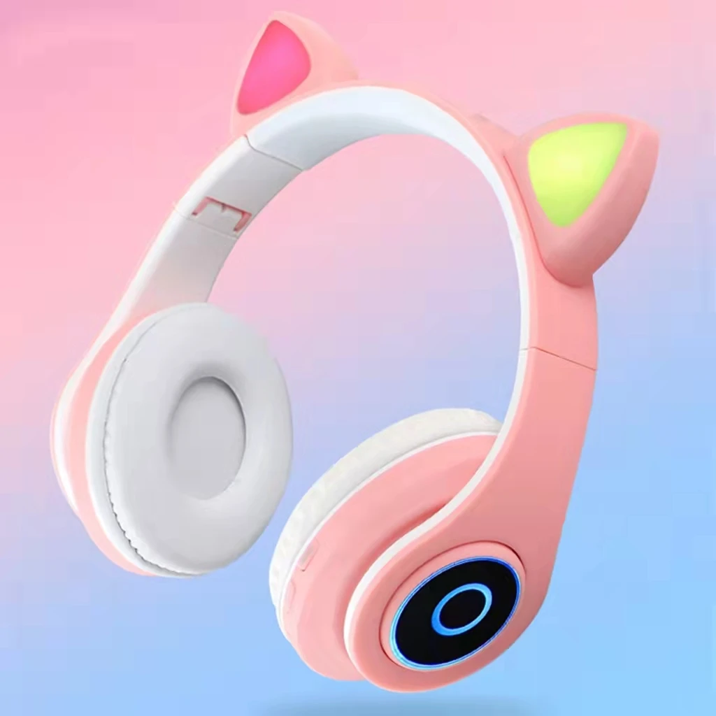 Cute B39 Led Cat Ear Headphones Bt 