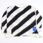 Sweater Kingsun Wholesale Men Sweater Design Clothing Slim Fit Print Mohair Sweater Custom Pattern Striped Sweater
