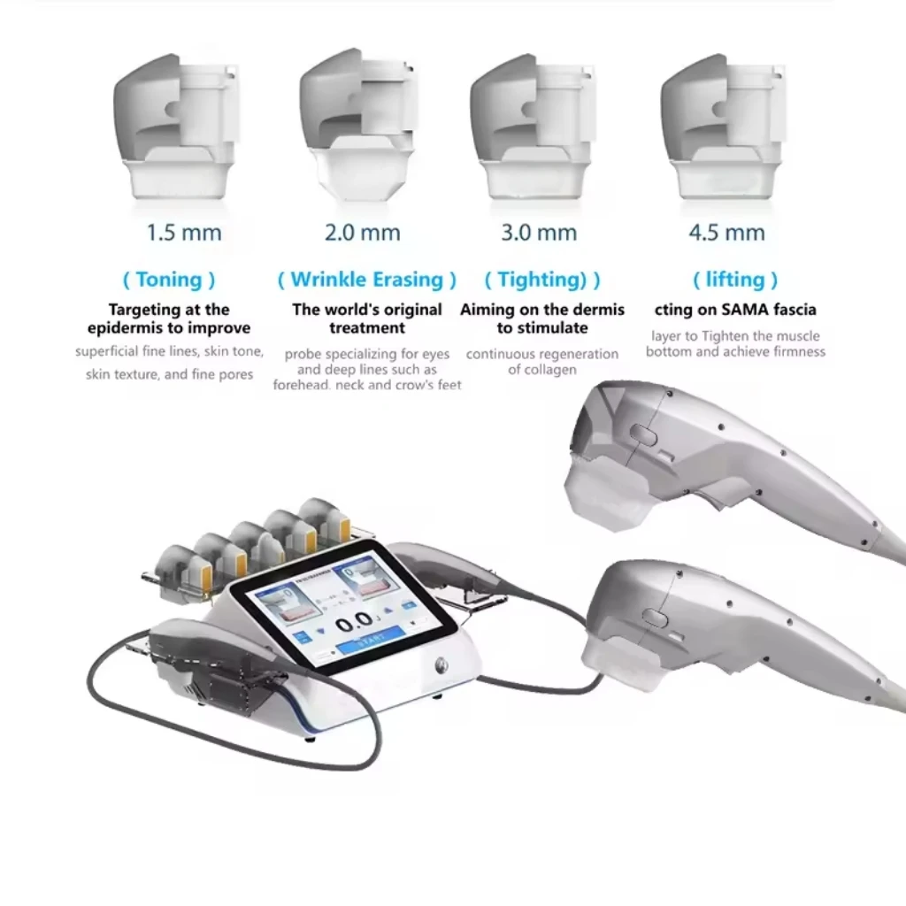 Professional 7D HIFU Machine for Sale 7 <h3 class="features--headline">Features and benefits</h3> Safe And Effective - Non-Invasive, Non-Surgical Treatment Long-Lasting Results 7d Hifu Treatment - Improve Skin Laxity Wrinkles, Body Tightening, Facial Lifting 7d Ultrasound Hifu - Microfocus And Macrofocus Ultrasonic Technology 7d Hifu Benefits - Stimulation Of Collagen Generation, Tightening Of Sagging Skin <hr /> <h5></h5> <h5><span class="tw-text-2xl tw-font-bold" style="color: #99ccff;">IN STOCK READY TO SHIP</span></h5> <h5><span class="tw-text-2xl tw-font-bold" style="color: #99ccff;">1 YEAR WARRANTY + 3 YEAR TECH SUPPORT</span></h5> <h5><span class="tw-text-2xl tw-font-bold" style="color: #99ccff;">30 DAY MONEY-BACK AND <a href="https://salonmachines.com/refund_returns/">RETURN POLICY</a></span></h5> <h5><span class="tw-text-2xl tw-font-bold" style="color: #99ccff;">FREE WORLDWIDE SHIPPING <a href="https://salonmachines.com/shipping-policy/">SHIPPING POLICY</a> </span></h5> <h5><span class="tw-text-2xl tw-font-bold" style="color: #99ccff;">PROFESSIONAL BEAUTY <a href="https://salonmachines.com/">SALON MACHINES</a> EQUIPMENT</span></h5> <div class="product-block product-block--sales-point"></div> Professional 7D HIFU Machine for Sale