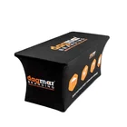 Table Cloth Printed Table Cloth Customized Reception Table Cover Cloth Full Color Printing Trade Show Throws Table Cloth