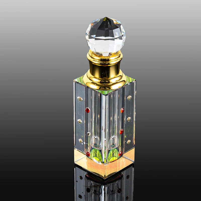 product small bridge cyrstal 2025 new hot square luxury glass empty bottle 3ml 6ml square crystal perfume bottle-8