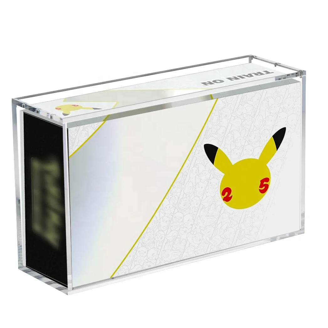 product acrylic display case modern ultra premium collection box magnetic protection celebrations clear acrylic case upc acrylic case-5