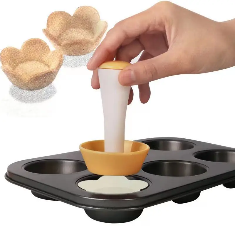2023 New Arrival Cup Cake Cups Mold Household Cookie Mold Plastic Biscuit Baking Tools Press Pattern Mold