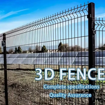 3Curved Fence 4 Curved Fence Green PVC Coating 3D Stereoscopic Fence Welding Metal Panel Can Be Customized According To Needs