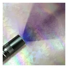 Uv Color Change Leather Holographic Pu Iridescent Photochromic Leather Fabric