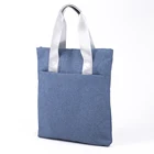 Ladies 2018 New Tote Bag Shoulder Messenger Bag Ladies Blue And Light Brown Oem Customized Tote Bag Logo