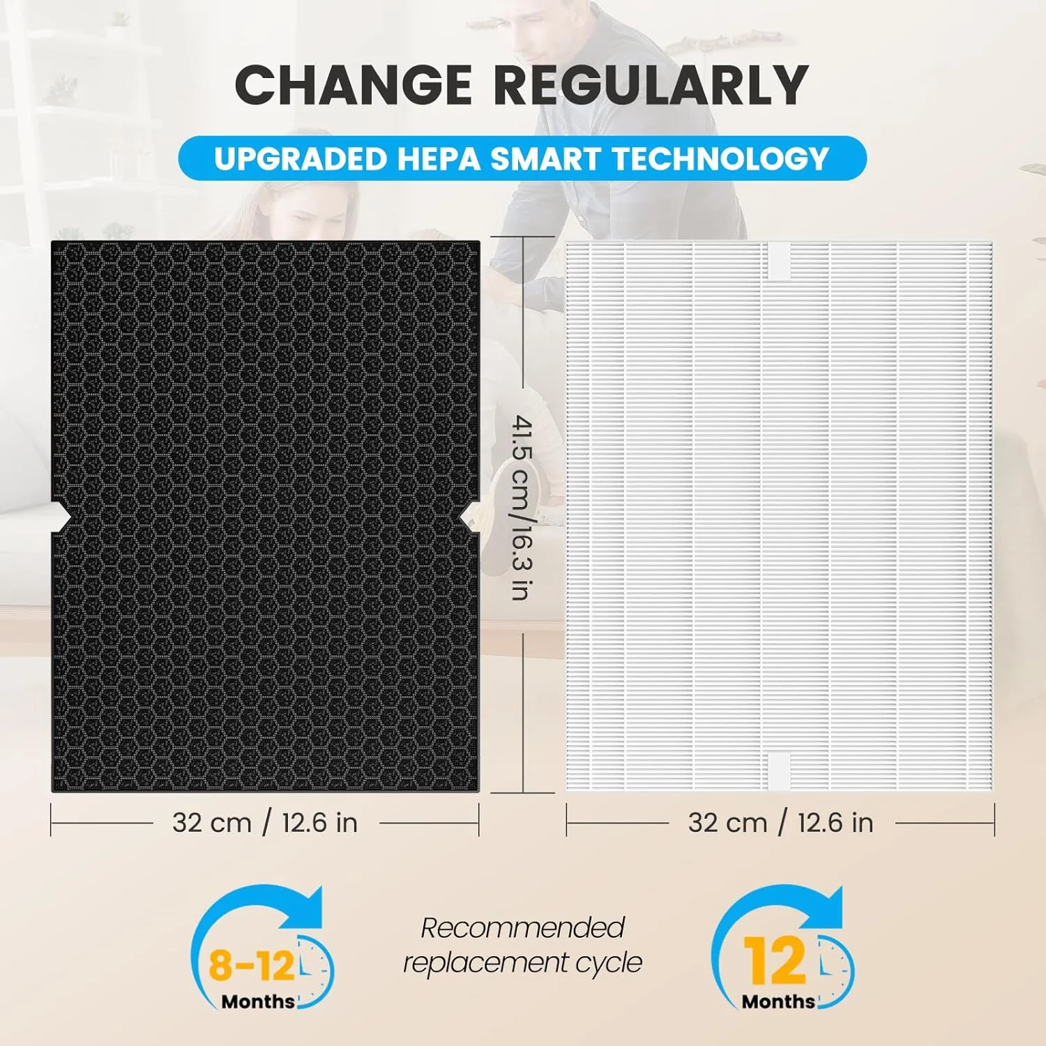 product walson oem odm household hepa 13 true hepa air cleaner filters activated carbon filter hepa air purifier filter for winix 5500 2-4