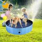 Pet PVC Foldable Dog Pool Portable Pet Bathing Tub Kiddie Pool Outdoor Swimming Pool For Dogs Cats