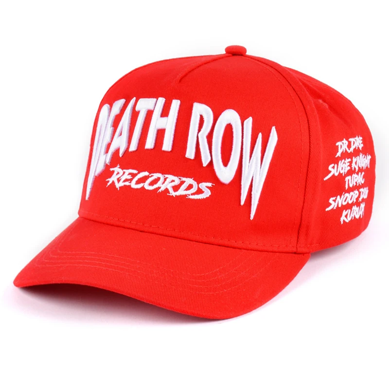 Red Baseball Cap 3d Puff Embroidery 