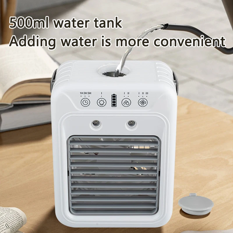 Usb Rechargeable Air Conditioner, Portable, Battery, Plastic - detail 14