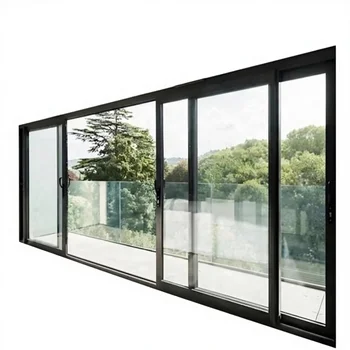 ALUFRONT AS2047 Energy Efficient Aluminum Sliding Glass Doors Thermal Break Thermal Insulation for Exterior Balcony Use Tempered