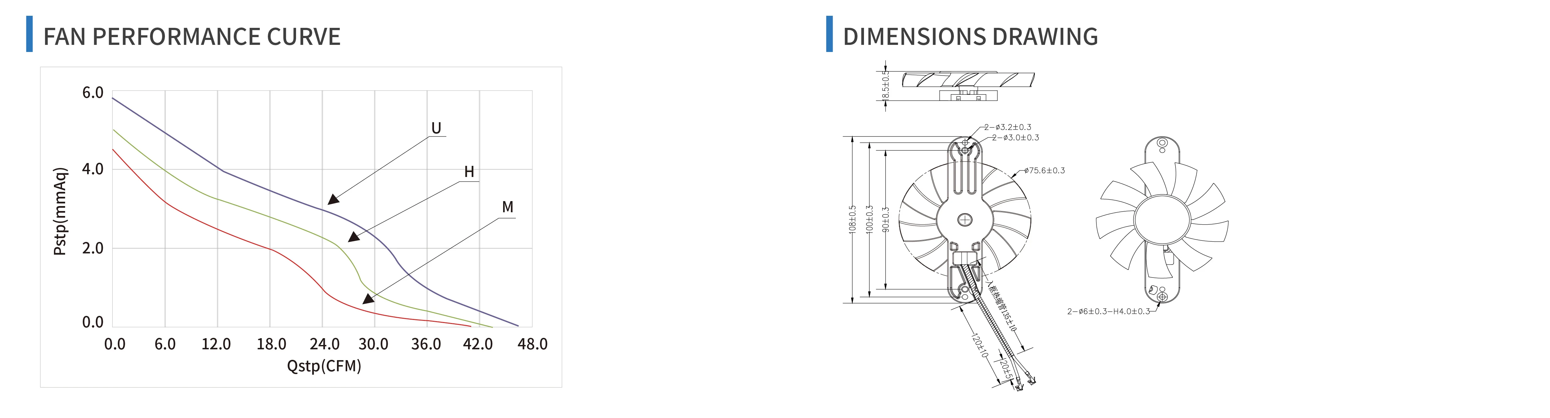 Duct Axial Exhaust Fan, 8015-3, 12V, Brushless, 80x80x15mm - detail 14