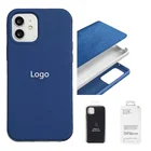 Hard Phone Case Iphone Clear Box Packing With Logo Print Hard Liquid Silicone Phone Case For Iphone 13 12 Pro