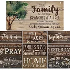 Wooden Family Home Art Wooden Wall Signs Family Plaque Wood Sign Home Wall Decoration