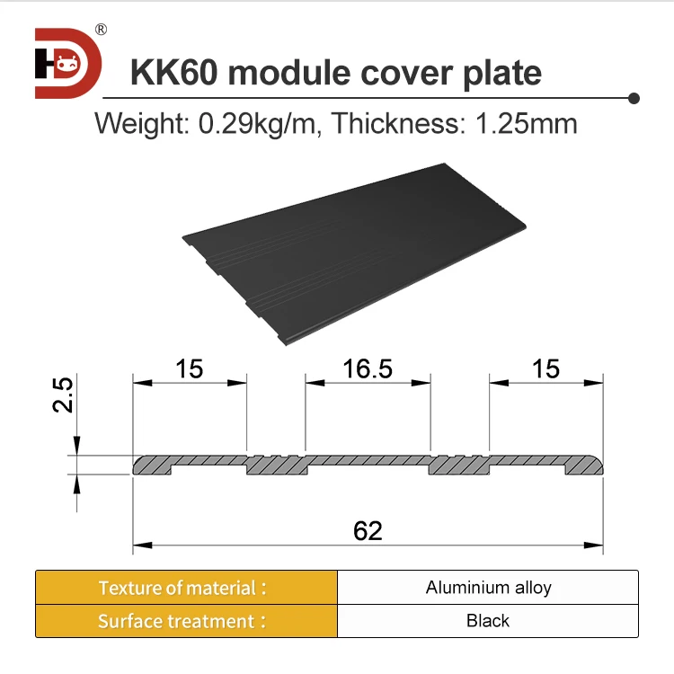 Shangyin KK Module Cover Accessories 60/86/100 Module Dustproof Aluminum Protective Cover Slide Table Special factory