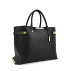 Handbag And Bag 2021 Black Litchi Texture Handbag Set And Classic Design Tote Bag Shoulder Handbag