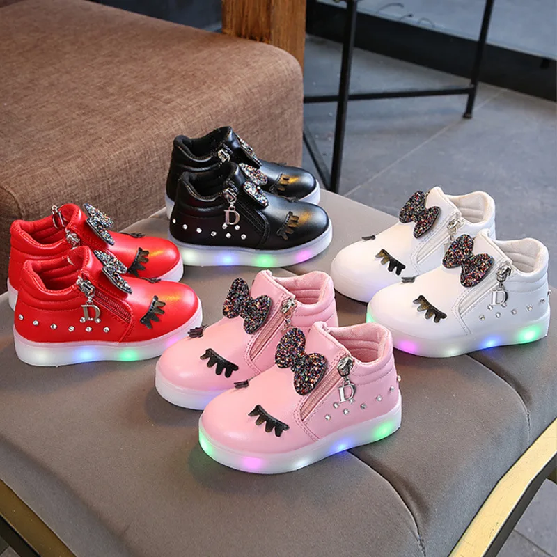 legering Nadenkend Overvloedig Wholesale Kids Cheap Led New Light Up Sneakers Boots Shoes With Bow - Buy Shoes  Children Led,Children's Sports Shoes,Children Led Light Shoes Product on  Alibaba.com
