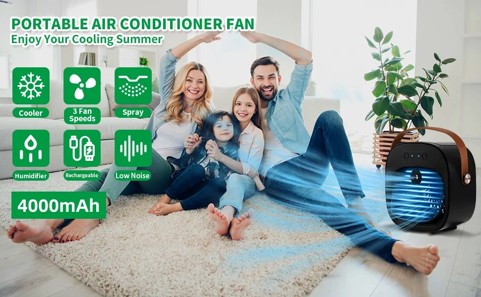 Portable Air Conditioner, 4000Mah, 5V, USB - detail 4