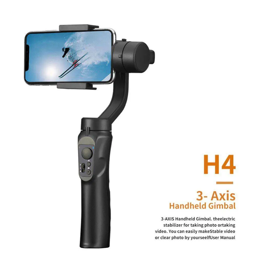 Gimbal Stabilizer for Smartphone Compact Camera 3-Axis Handheld Gimbal for Vlogging Live Video