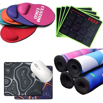 High Quality Rubber Sublimation Style With Wrist Rest Made Oversize Logo Print Neopreno Soft Custom Size Mouse Pad