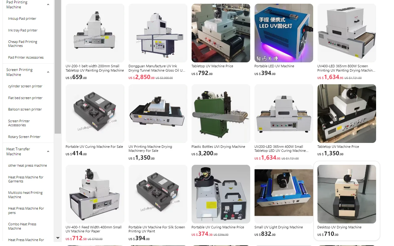 UV curing machine