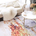 Carpet Skin Carpets Autumn And Winter Bedside Carpet Geometric Pattern Soft Skin Carpets For Living Room