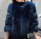Ladies Coat Wholesale Fashionable Ladies Thick Cozy Warm Faux Fox Fur Coat