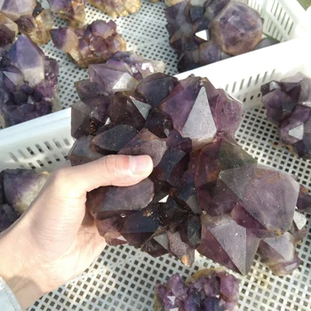 wholesale High Quality Natural Large Particles Amethyst Crystal Cluster Healing Crystals Stone Quartz Crystal for Decoration