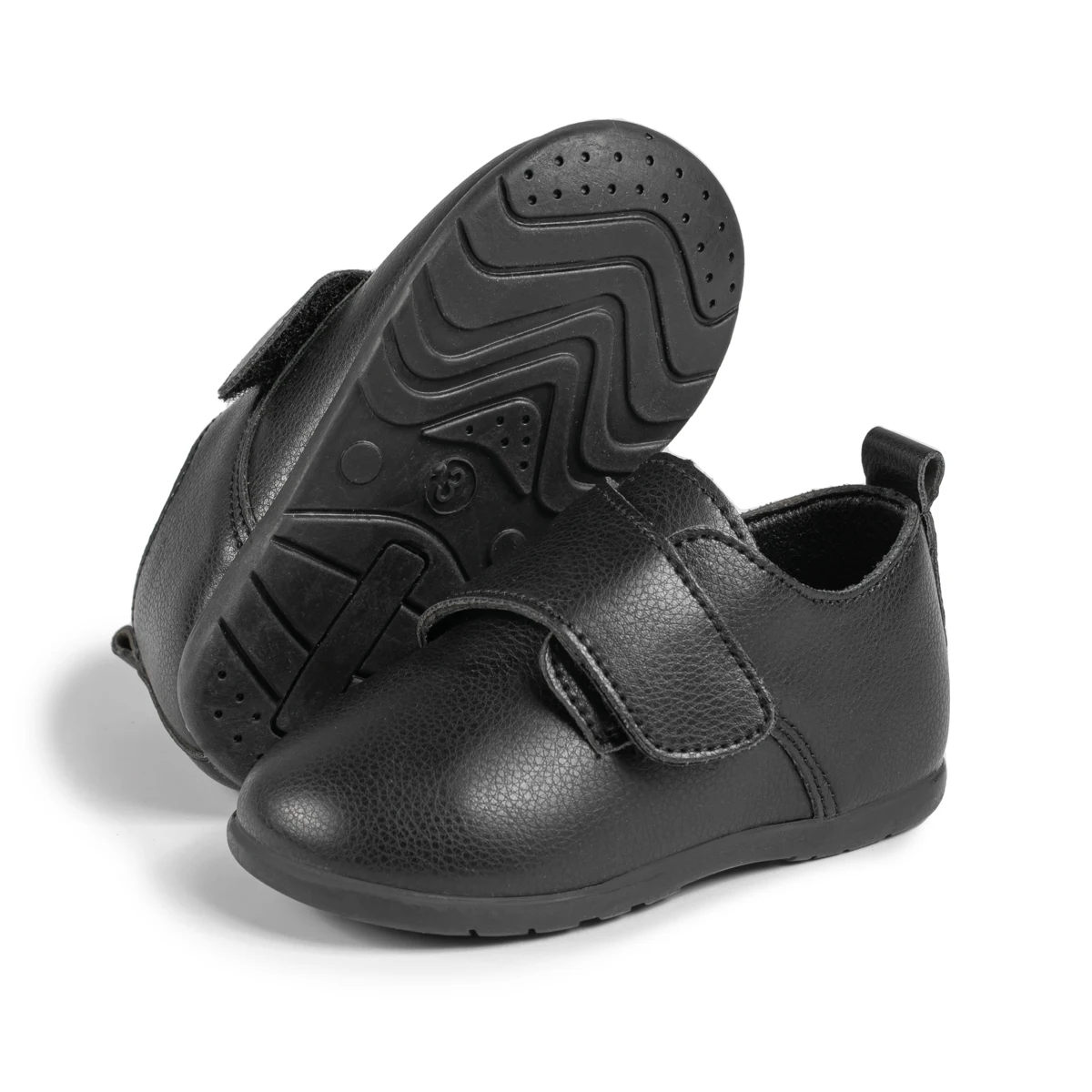 New Arrivals Outdoor Toddler Wedding Loafers PU leather Rubber Sole Non-Slip Baby Dress Shoes