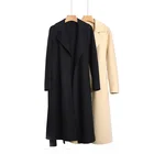 Coat Wholesale Luxury Cashmere Coat Winter Warm Double Face Young Lady Wool Coat With Fox Fur Woman Fashion