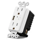 Electrical Smart Plug Keygma Electrical Smart Outlet Wifi Socket Single USB Quick Charge Outlet Power Plug