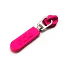 Pvc Zipper YYX OEM Custom Brand Garments Bag Zip Puller Embossed Silicone Soft Pvc Logo Zipper Puller