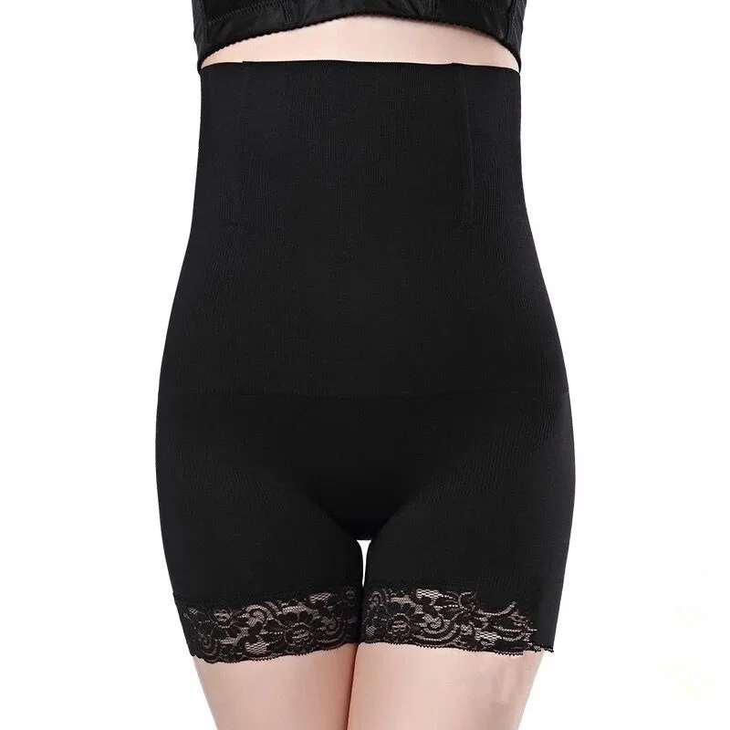 SURE YOU LIKE High Waist Shapewear Tummy Control Body Shaper Corset Slimming Panties Lace Underwear Black