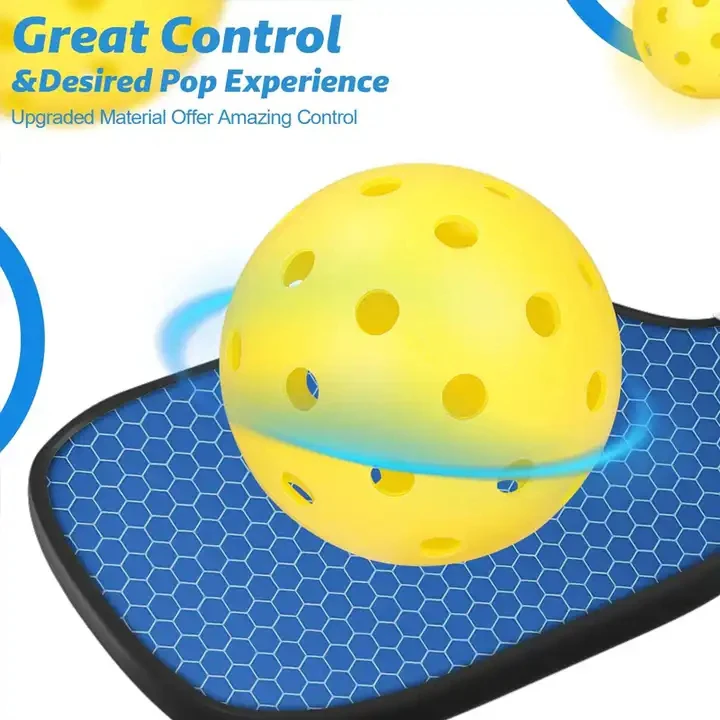 USAPA Approved 40 & 26 Holes 74mm PE Pickle balls