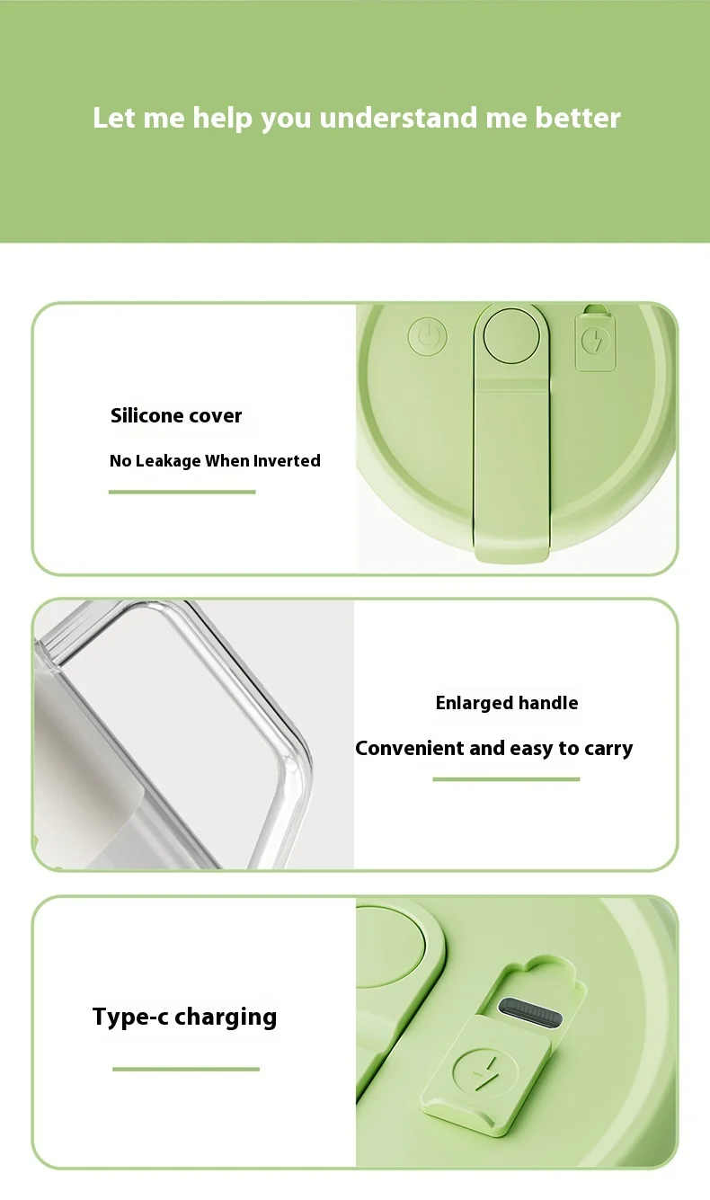 Gadgetoo Xiaomi Zhenmi Portable Rechargeable Juicer Zmgz-J16 800Ml Gadgetoo Xiaomi Zhenmi Portable Rechargeable Juicer Zmgz-J16 800Ml