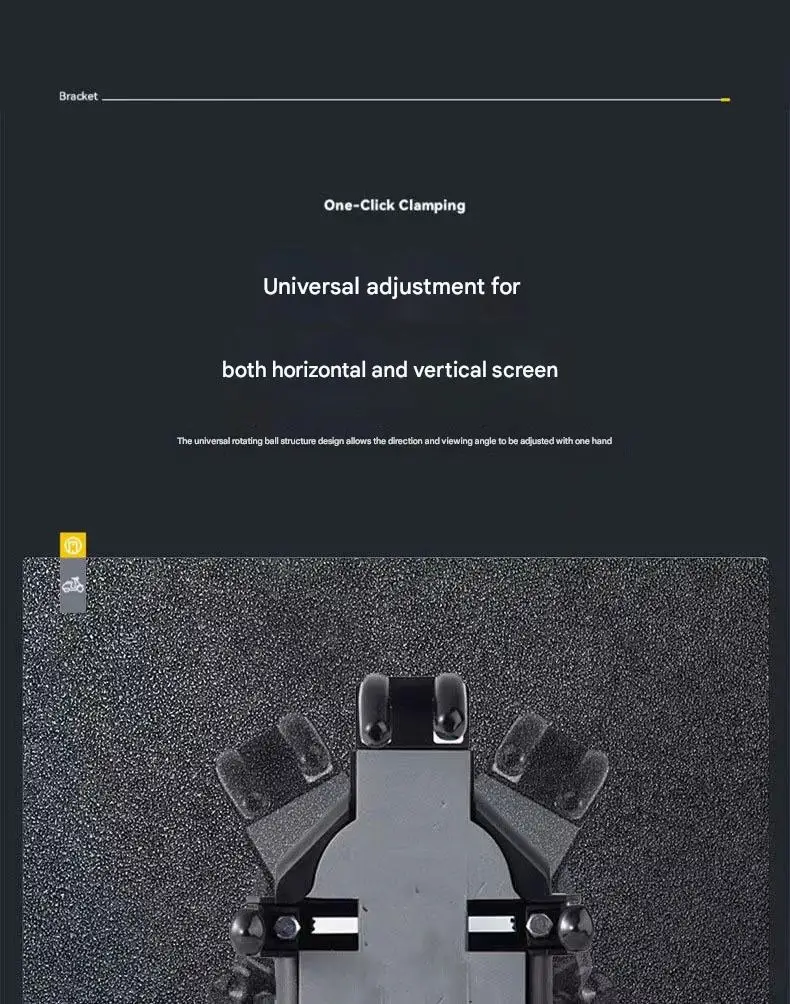 Popular Factory Best Motorcycle Bracket Plastic Bottom Support Touching Motorcycle Cell Phone Holder