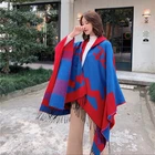 Shawl Fringe Shawl Factory Main Product Fringed Shawl Trendy Style Women Winter Shawl