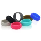 Wedding Ring Double-Grooves Style Wedding Silicone Double Finger Ring For Women