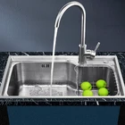 Table Sink Hot Selling Manufacturer Handmade Basin Oil Proof Wash Counter Stainless Kitchen Table Sink
