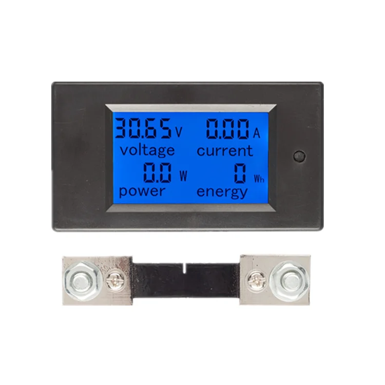 DC 50A/100A Amperemeter Tester Digital LCD Leistungsmesser Multimeter Voltmeter