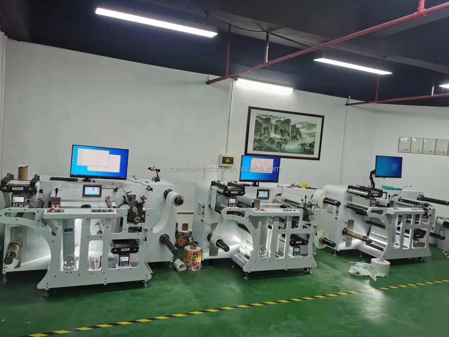 Automatic Sticker Paper Label Quality Inspecting Machine With Slitting Rewinding System Automatic Sticker Paper Label Quality Inspecting Machine With Slitting Rewinding System