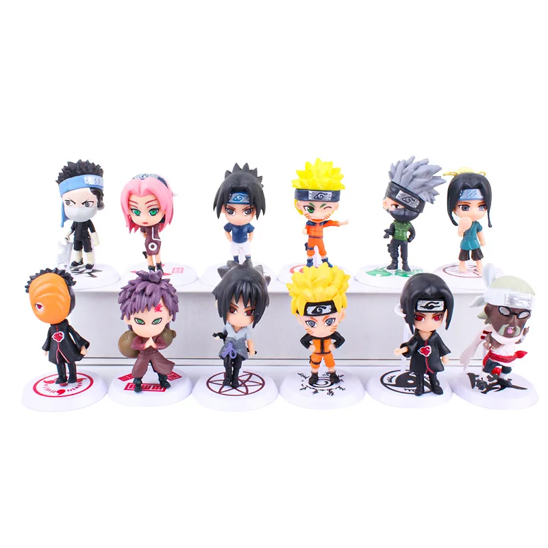 Japanese Anime 6pcs/set action figure, Kakasi PVC Figure doll, Sasuke figure toy for decoration