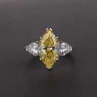Engagement Ring Rings Good Quality Engagement Pear Stone Yellow Gold Ring Ins High Carbon Diamond Rings