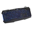 Qwerty Keyboard Led Backlight Computer Gaming Pc Qwerty Ergonomic USB Programmable Game Membrane Keyboard