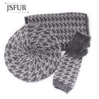 Mens Men 2021 New Arrival Gorros Mink Cashmere Fitted Hat Mens Hats For Men Scarf Gloves Set