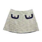 Mini Skirt Mini 2021 New Arrival Fashion A Line Knitted Tweed Mini Skirt With Pocket Flap